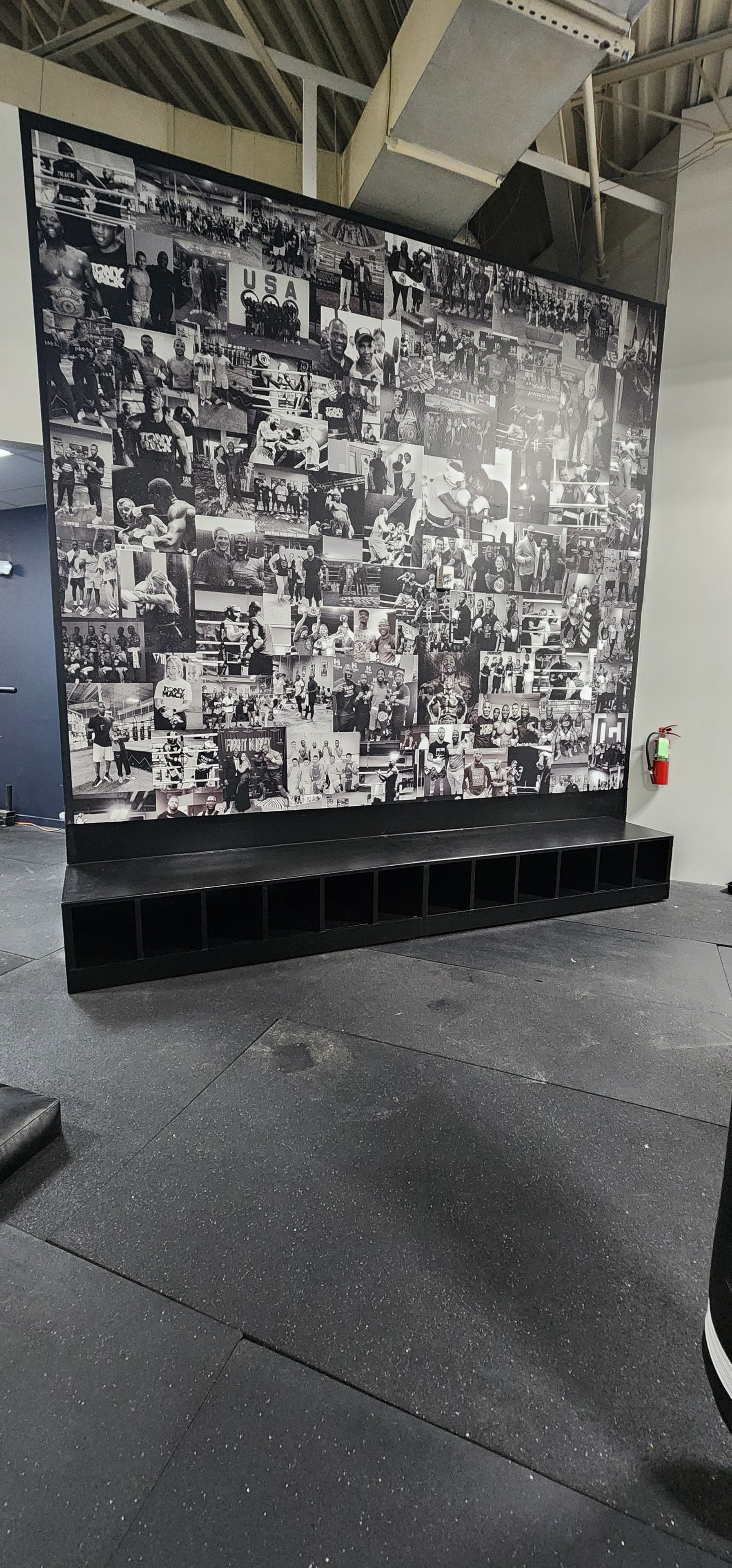 GymFITworks sports photo collage wall